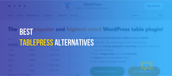 TablePress alternatives